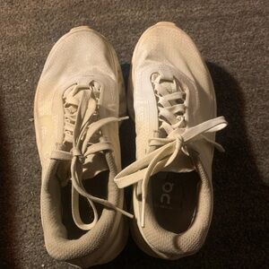 White On Running Sneakers - Neutral Athletic Shoes